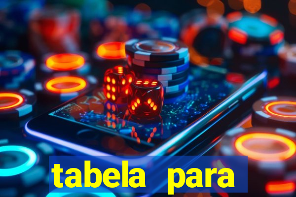 tabela para misturar cores
